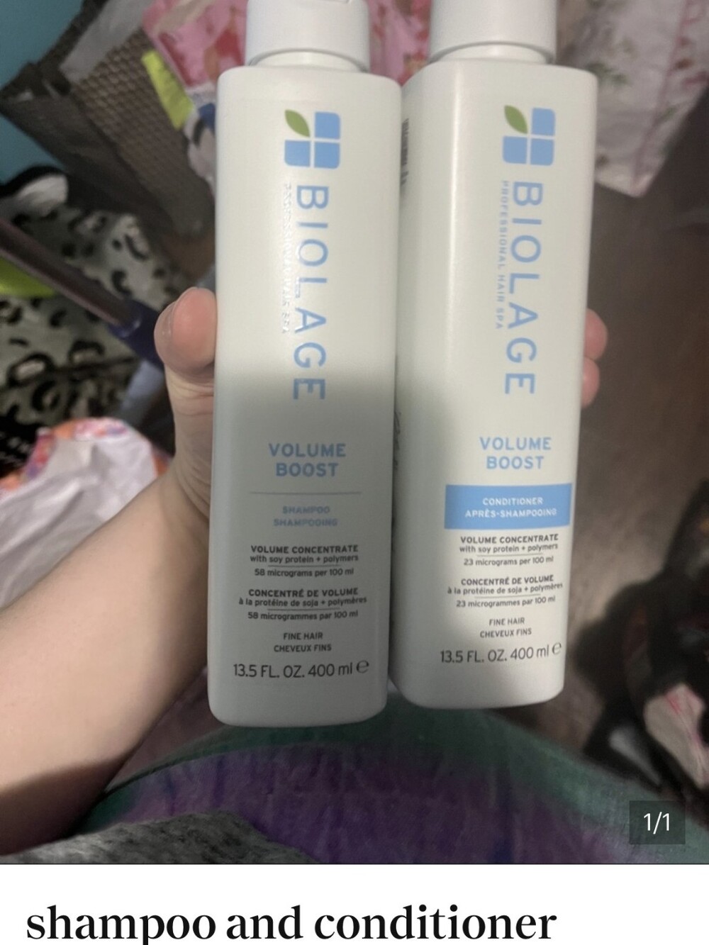 Bioloage Volume Boost Shampoo & Conditioner — White